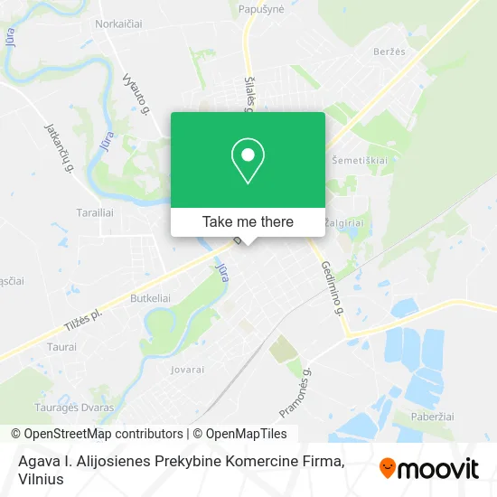 Карта Agava I. Alijosienes Prekybine Komercine Firma