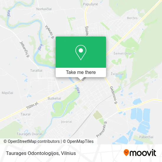 Карта Taurages Odontologijos
