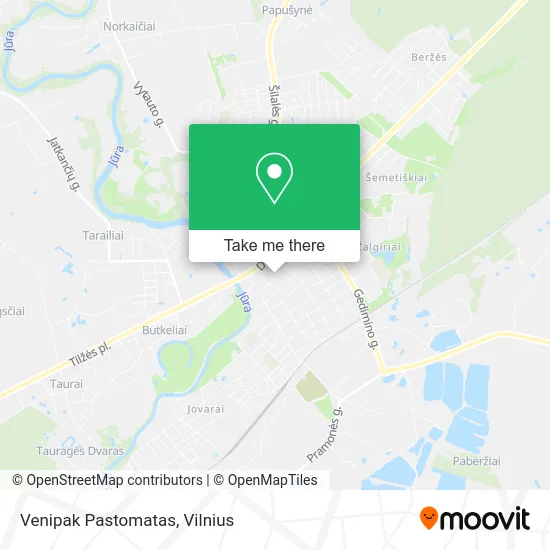 Карта Venipak Pastomatas