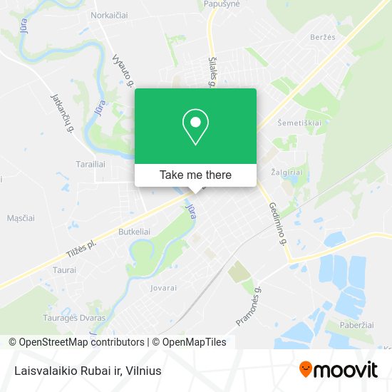 Карта Laisvalaikio Rubai ir