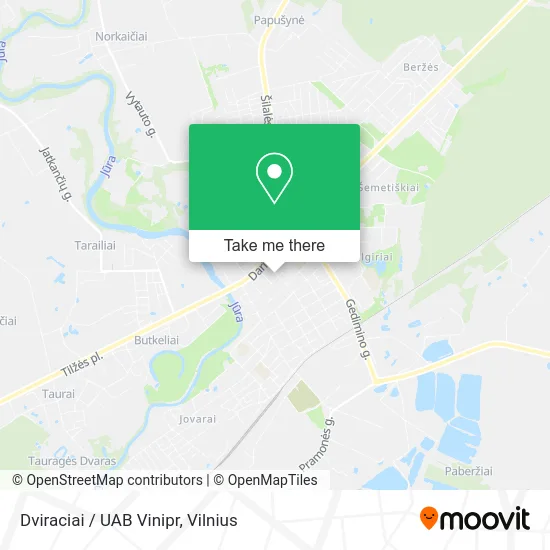 Карта Dviraciai / UAB Vinipr