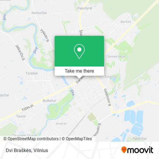 Карта Dvi Braškės