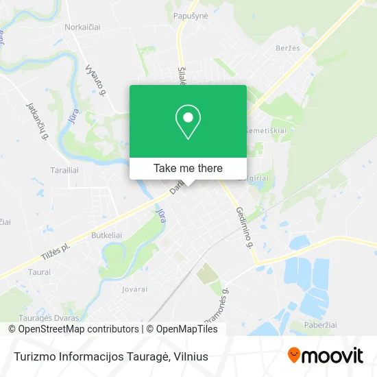 Карта Turizmo Informacijos Tauragė