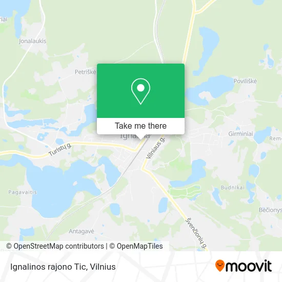 Карта Ignalinos rajono Tic
