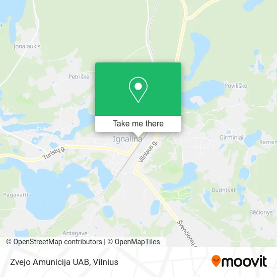 Карта Zvejo Amunicija UAB