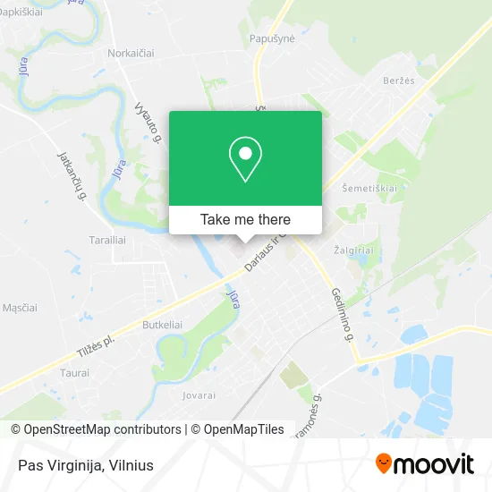 Карта Pas Virginija