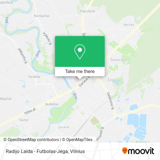 Карта Radijo Laida - Futbolas-Jėga