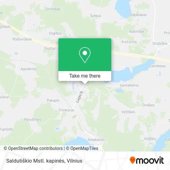 Saldutiškio Mstl. kapinės map