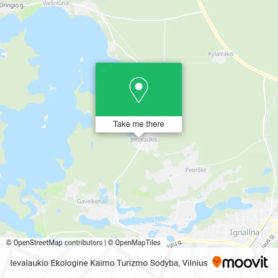 Карта Ievalaukio Ekologine Kaimo Turizmo Sodyba