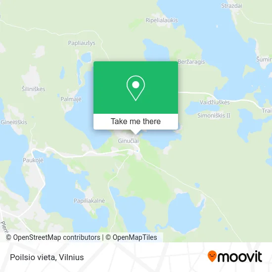 Карта Poilsio vieta