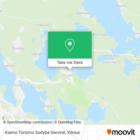 Карта Kaimo Turizmo Sodyba Gervinė