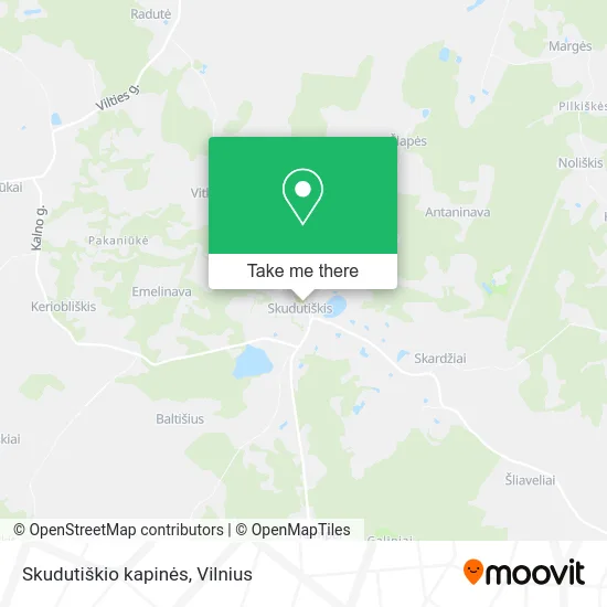 Карта Skudutiškio kapinės