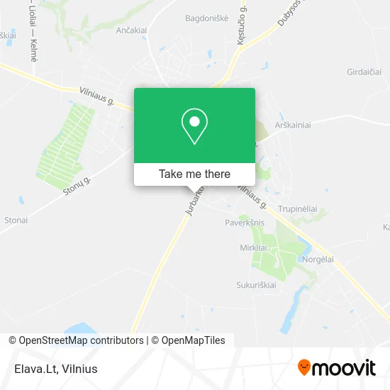 Карта Elava.Lt