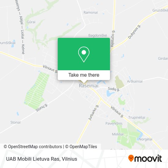 Карта UAB Mobili Lietuva Ras