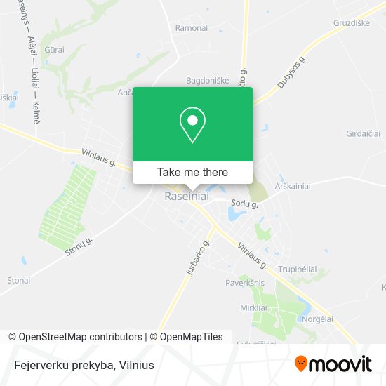Карта Fejerverku prekyba
