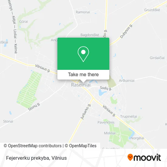 Карта Fejerverku prekyba