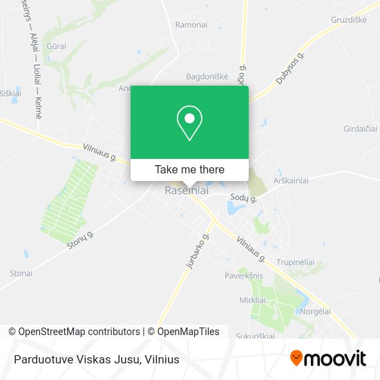 Карта Parduotuve Viskas Jusu