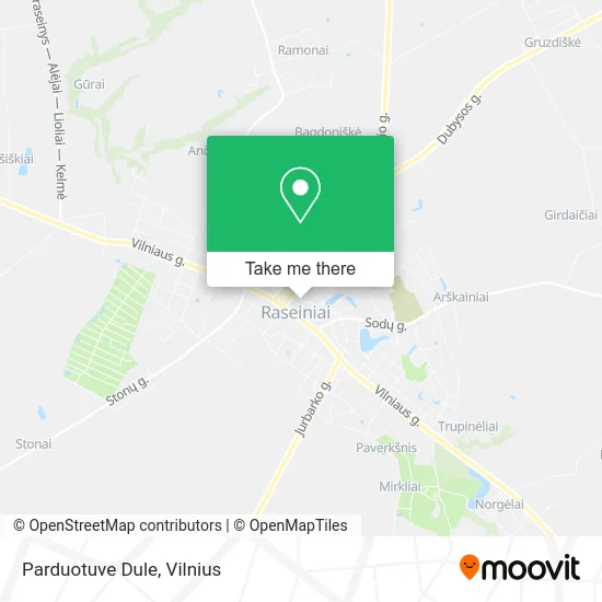 Карта Parduotuve Dule