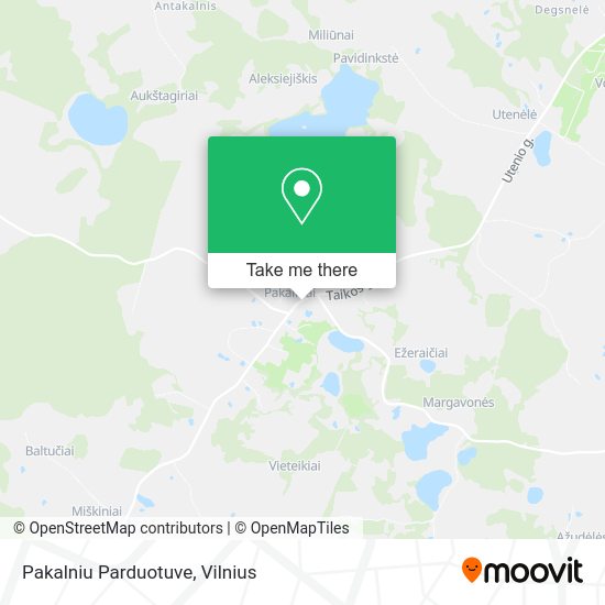 Карта Pakalniu Parduotuve