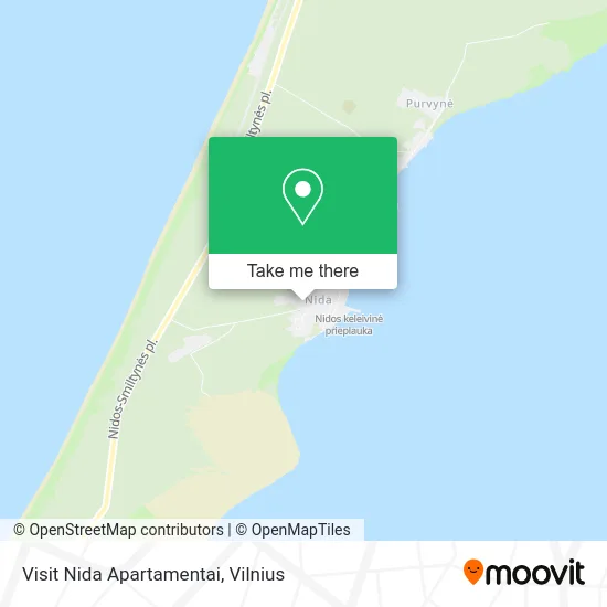 Карта Visit Nida Apartamentai