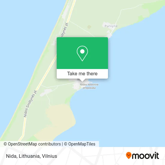 Карта Nida, Lithuania