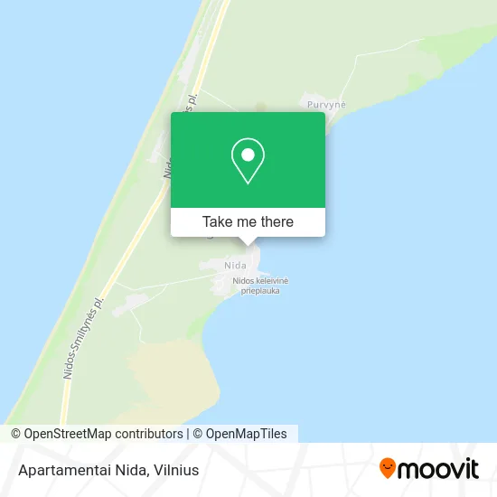 Карта Apartamentai Nida
