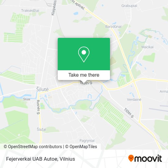Карта Fejerverkai UAB Autoe