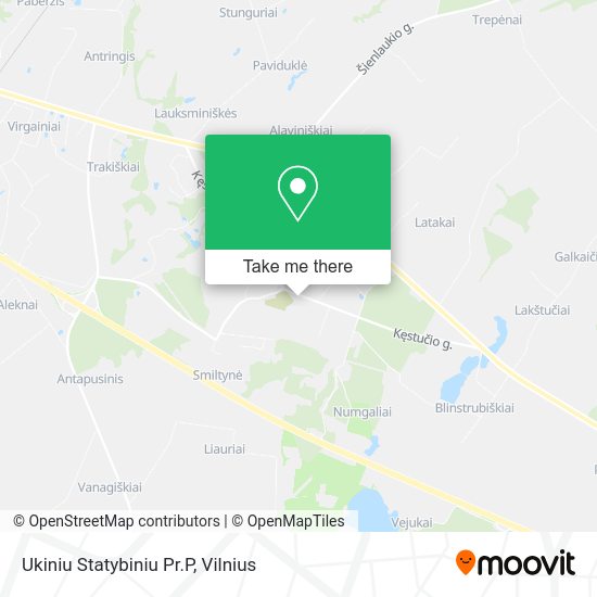 Карта Ukiniu Statybiniu Pr.P