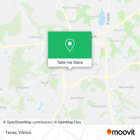Карта Tavas