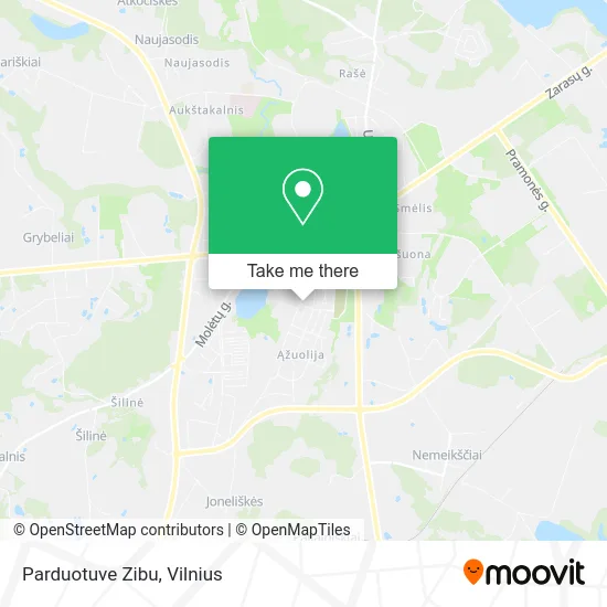 Карта Parduotuve Zibu