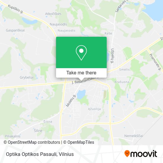 Карта Optika Optikos Pasauli