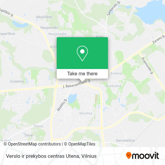 Карта Verslo ir prekybos centras Utena