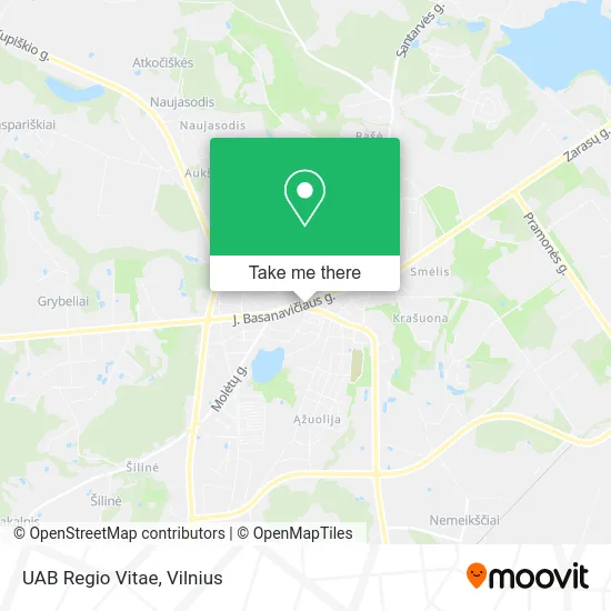 Карта UAB Regio Vitae