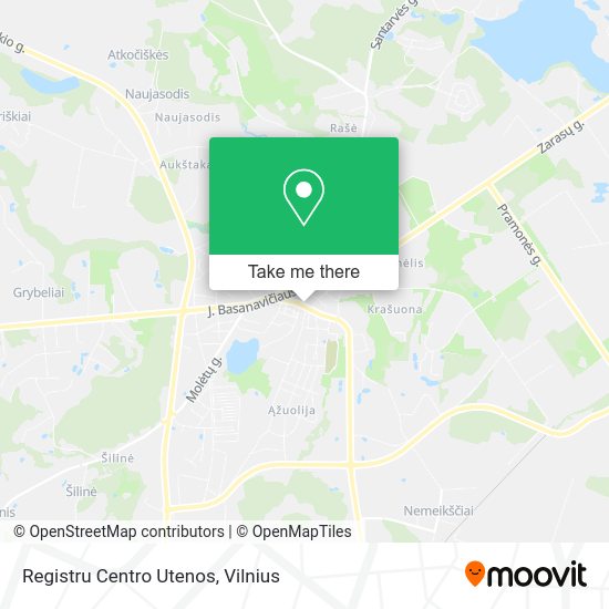 Карта Registru Centro Utenos
