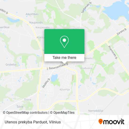 Карта Utenos prekyba Parduot