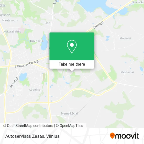 Карта Autoservisas Zasas