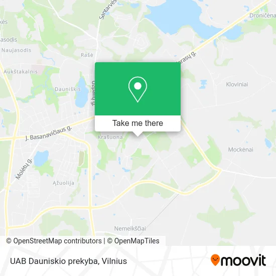 Карта UAB Dauniskio prekyba