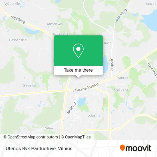 Карта Utenos Rvk Parduotuve