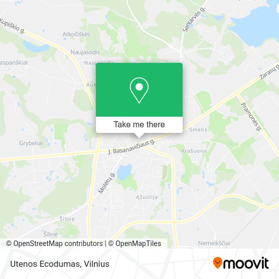 Карта Utenos Ecodumas