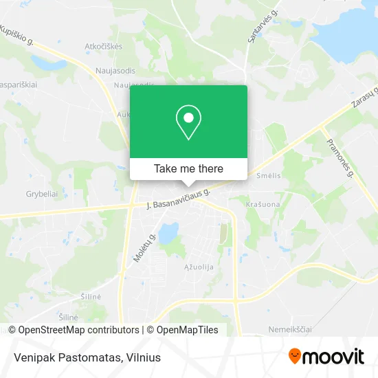 Карта Venipak Pastomatas
