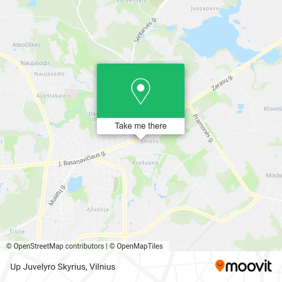 Карта Up Juvelyro Skyrius