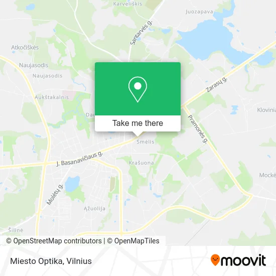 Карта Miesto Optika