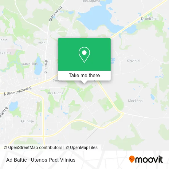Карта Ad Baltic - Utenos Pad