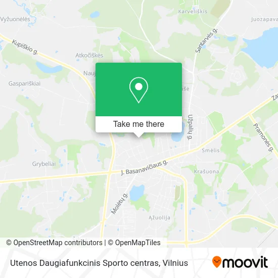 Карта Utenos Daugiafunkcinis Sporto centras