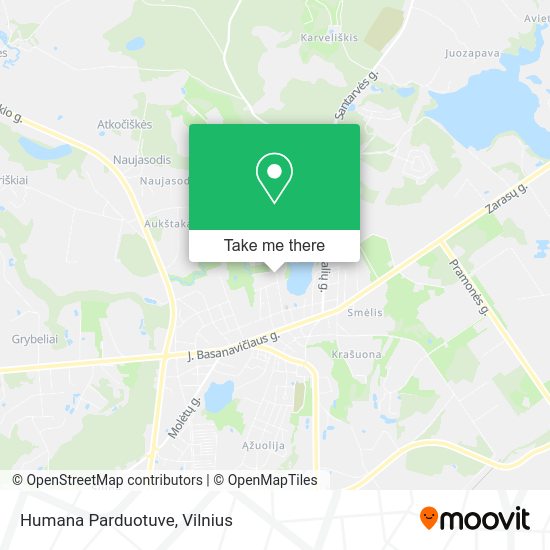 Карта Humana Parduotuve