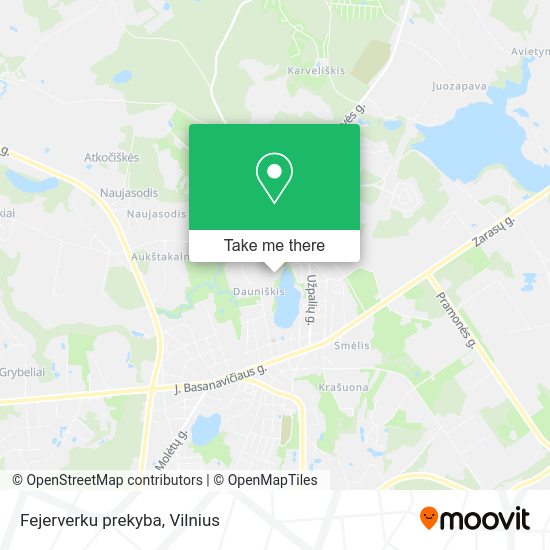 Карта Fejerverku prekyba