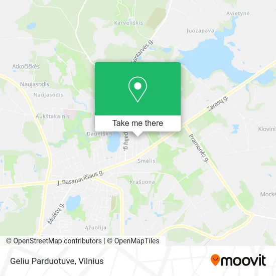 Карта Geliu Parduotuve