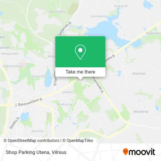 Карта Shop Parking Utena