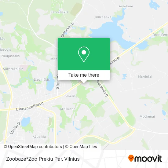 Карта Zoobaze*Zoo Prekiu Par