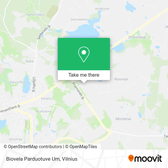 Карта Biovela Parduotuve Um